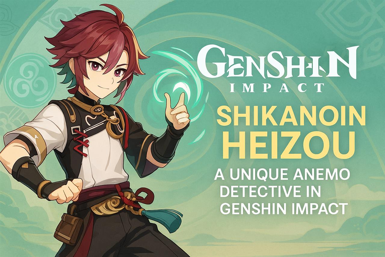 Shikanoin heizou - a unique anemo detective in genshin impact